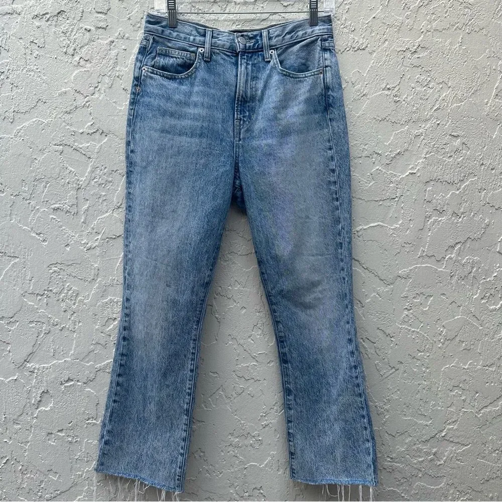 VERONICA BEARD Jeans Women 27 Carly Kick Flare High Rise Cotton_2
